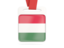 Hungary. Card with ribbon. Download icon.