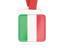Italy. Card with ribbon. Download icon.