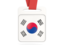 South Korea. Card with ribbon. Download icon.