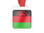 Malawi. Card with ribbon. Download icon.