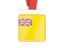 Niue. Card with ribbon. Download icon.