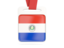 Paraguay. Card with ribbon. Download icon.