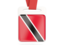 Trinidad and Tobago. Card with ribbon. Download icon.