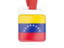 Venezuela. Card with ribbon. Download icon.