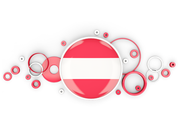 Circle background. Download flag icon of Austria at PNG format