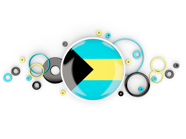 Circle background. Download flag icon of Bahamas at PNG format