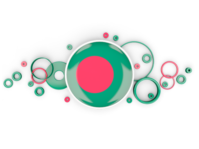 Circle background. Download flag icon of Bangladesh at PNG format