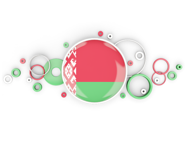 Circle background. Download flag icon of Belarus at PNG format