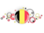 Belgium. Circle background. Download icon.