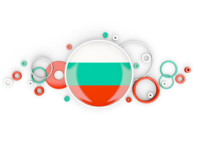 Circle background. Download flag icon of Bulgaria at PNG format