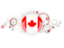 Canada. Circle background. Download icon.