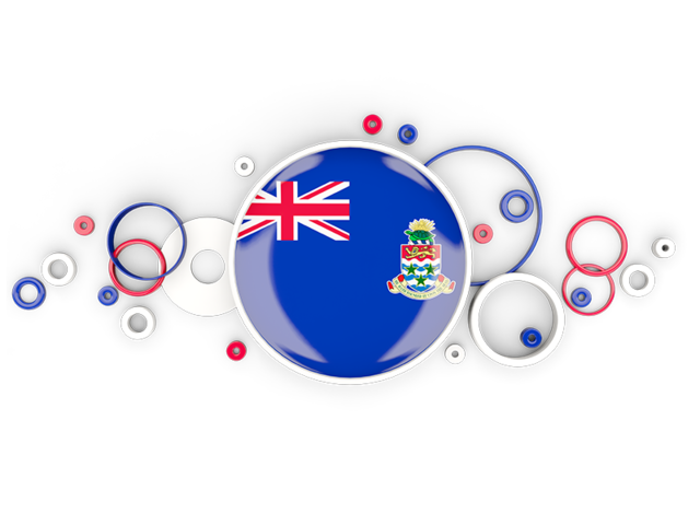 Circle background. Download flag icon of Cayman Islands at PNG format
