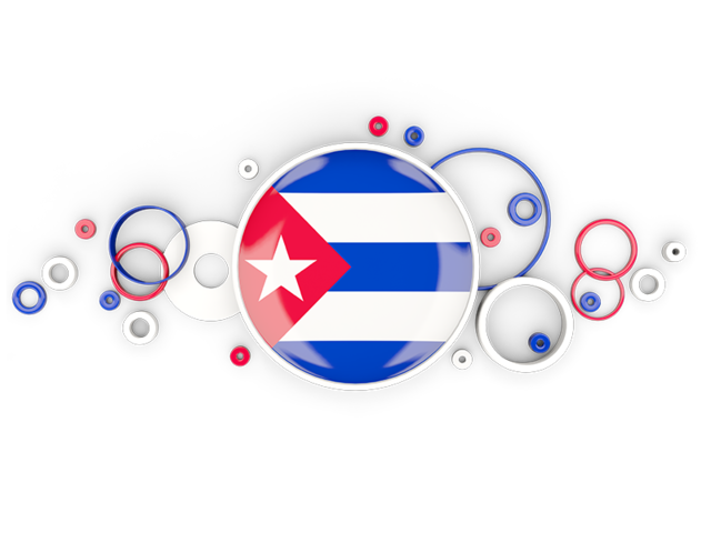 Circle background. Download flag icon of Cuba at PNG format