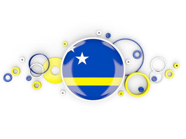 Circle background. Download flag icon of Curacao at PNG format