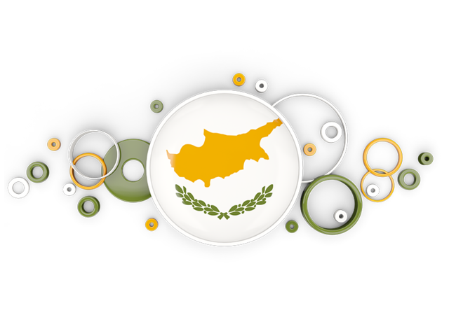 Circle background. Download flag icon of Cyprus at PNG format