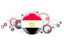 Egypt. Circle background. Download icon.