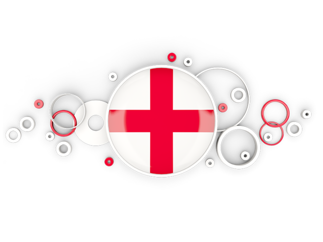 Circle background. Download flag icon of England at PNG format