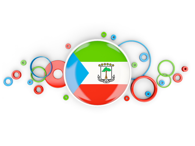 Circle background. Download flag icon of Equatorial Guinea at PNG format