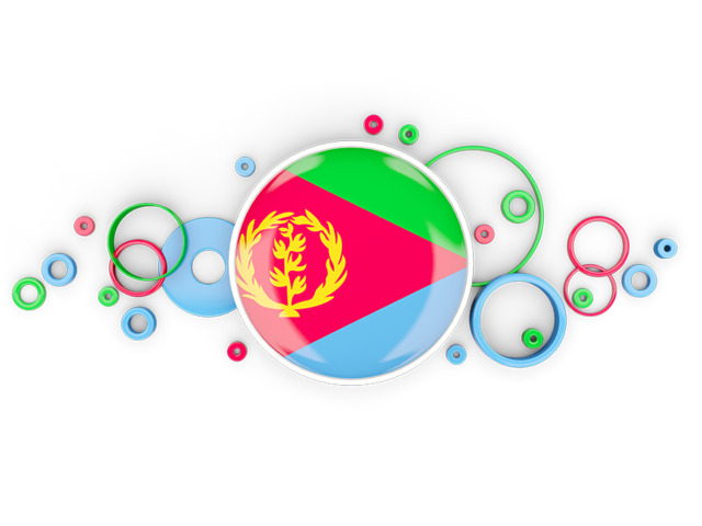 Circle background. Download flag icon of Eritrea at PNG format