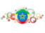 Ethiopia. Circle background. Download icon.