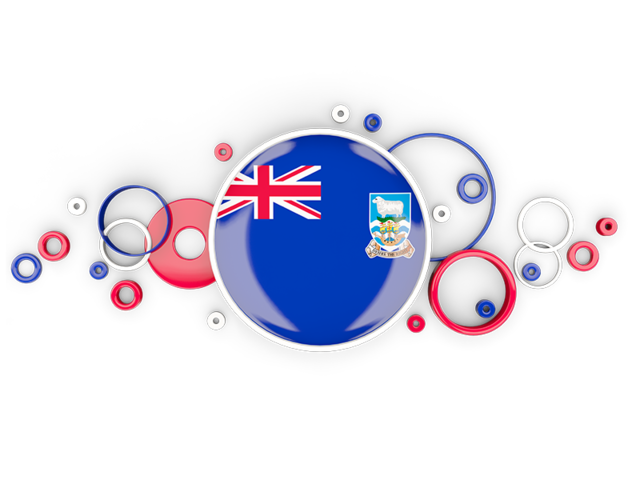 Circle background. Download flag icon of Falkland Islands at PNG format