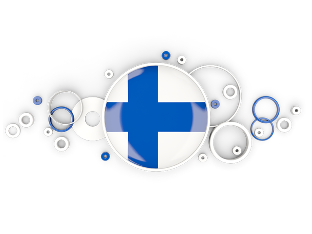 Circle background. Download flag icon of Finland at PNG format