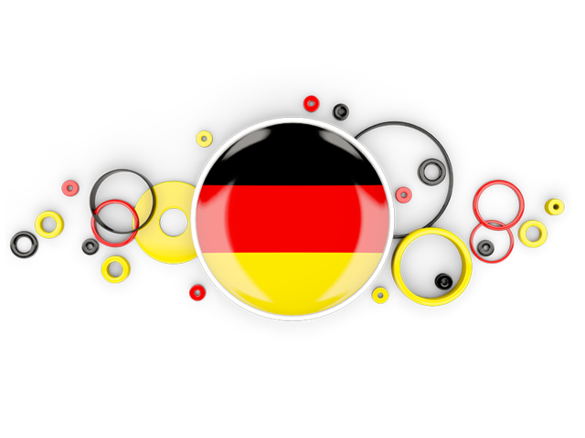 Circle background. Download flag icon of Germany at PNG format