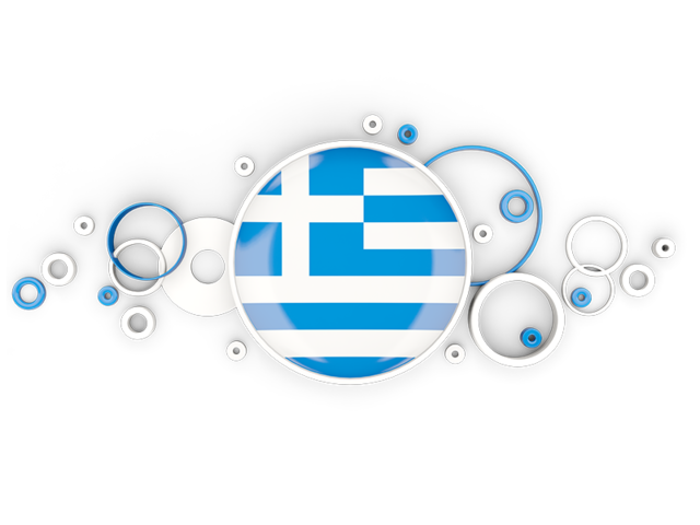 Circle background. Download flag icon of Greece at PNG format