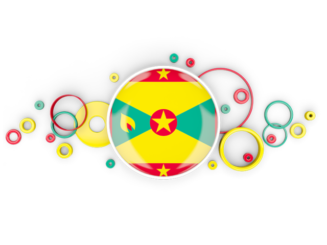 Circle background. Download flag icon of Grenada at PNG format