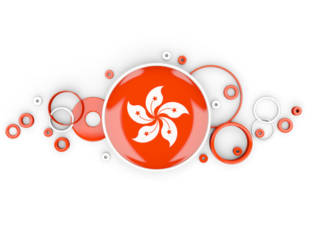 Circle background. Download flag icon of Hong Kong at PNG format