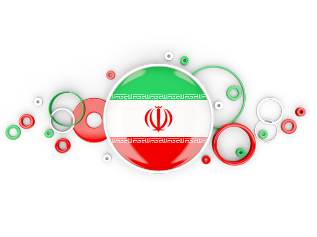 Circle background. Download flag icon of Iran at PNG format