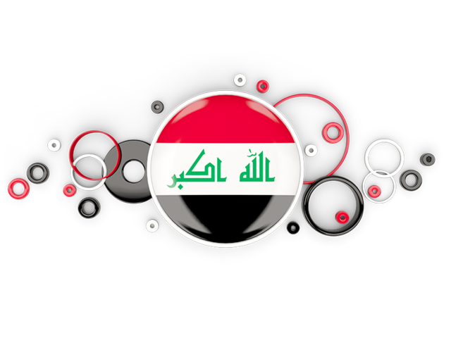 Circle background. Download flag icon of Iraq at PNG format