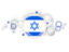 Israel. Circle background. Download icon.