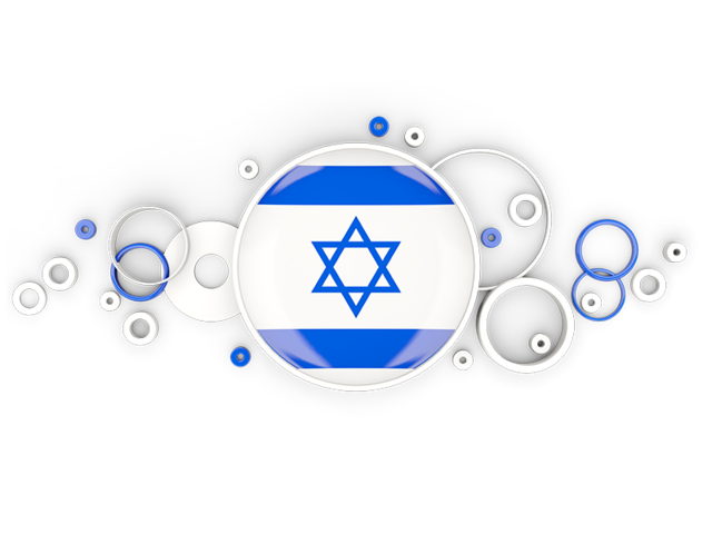 Circle background. Download flag icon of Israel at PNG format