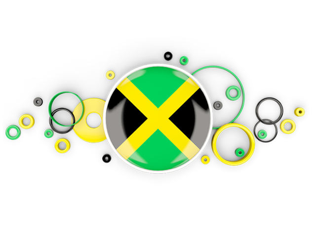 Circle background. Download flag icon of Jamaica at PNG format