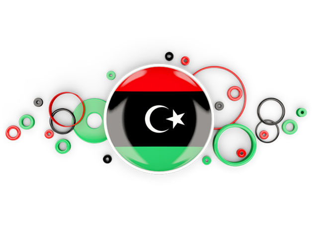 Бэкграунд из окружностей. Скачать флаг. Ливия