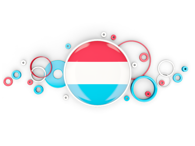 Circle background. Download flag icon of Luxembourg at PNG format