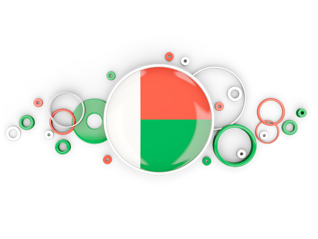 Circle background. Download flag icon of Madagascar at PNG format