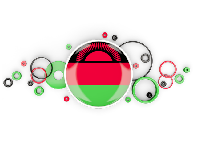 Circle background. Download flag icon of Malawi at PNG format