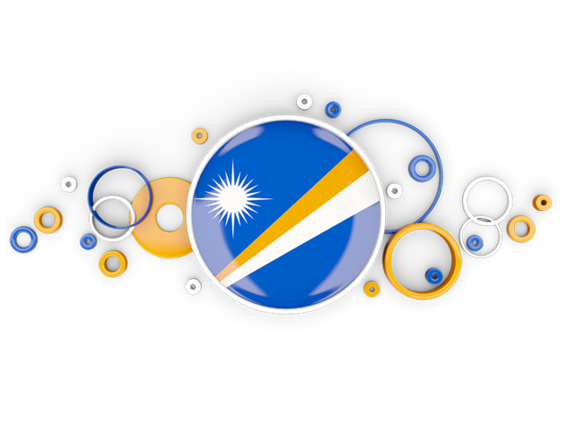 Circle background. Download flag icon of Marshall Islands at PNG format