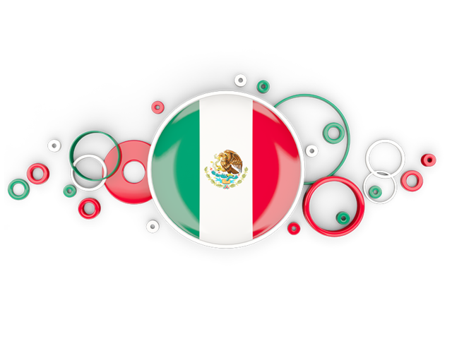 Circle background. Download flag icon of Mexico at PNG format