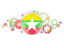 Myanmar. Circle background. Download icon.