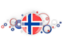 Norway. Circle background. Download icon.