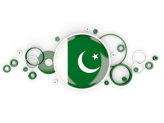Circle background. Download flag icon of Pakistan at PNG format
