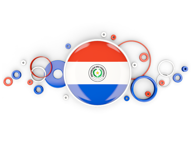 Circle background. Download flag icon of Paraguay at PNG format