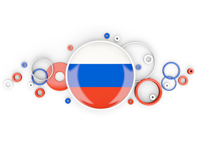 Circle background. Download flag icon of Russia at PNG format