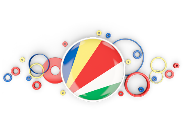 Circle background. Download flag icon of Seychelles at PNG format