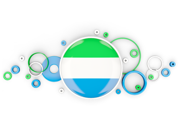 Circle background. Download flag icon of Sierra Leone at PNG format