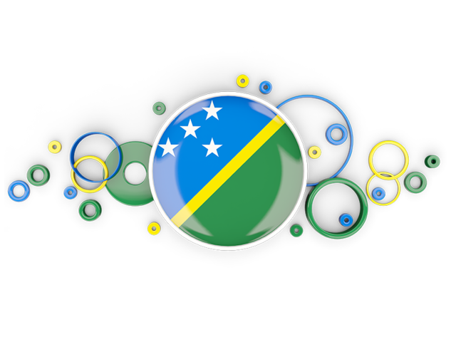 Circle background. Download flag icon of Solomon Islands at PNG format