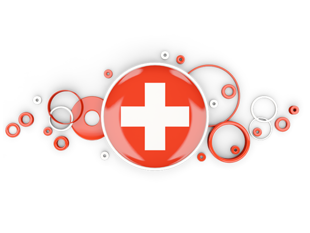 Circle background. Download flag icon of Switzerland at PNG format